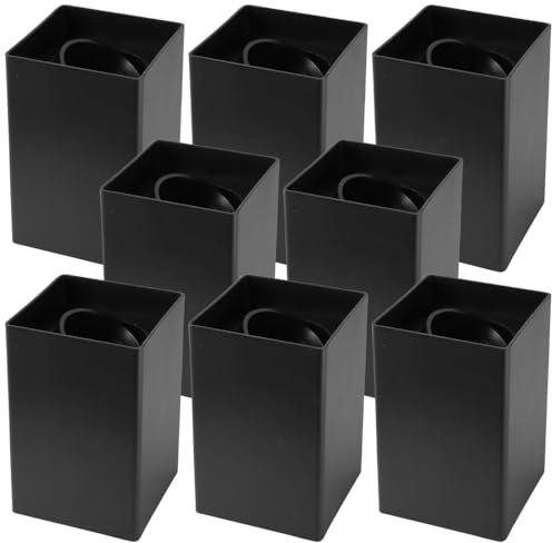 LUXULA 8er Set Aufbauspot Aufbaustrahler mit GU10 Fassung - 45° Schwenkbar - eckig - schwarz - Kunststoff - Deckenspot Aufbauleuchte - 230V - ohne Leuchtmittel