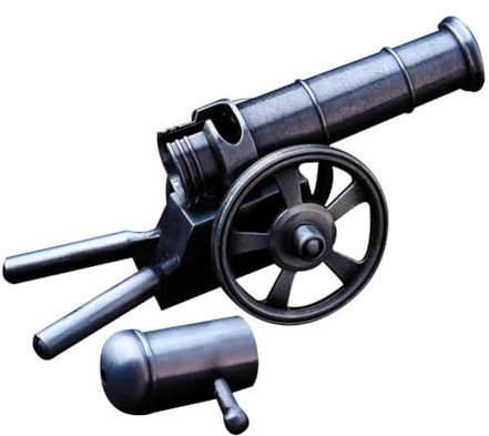 Generisch Metall Mini-Kanone, Militärbüro-Dekoration, Sammlungsmodell, Silberfarben