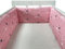 Aocase Baby Bettumrandung Nestchen Babybett Umrandung, Bettumrandung Babybett, Gitterbett Umrandung Gepolstert, Nestchen für Kinderbetten Kantenschutz Baby Babybett,No08,200cm