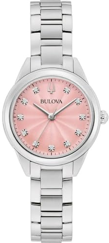 Bulova Women's Analogue Quartz Watch with Stainless Steel Strap 96P249