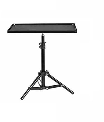 APOIUO Stativ for Projektor, Laptop-Stativ, Computerständer, Tablet, DJ-Rack, Höhenverstellbar 76–200 cm, DJ-Ständer(50cm)