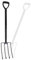 Abaseen Heavy Duty Garden Digging Fork | Long Handle Carbon Steel Fork with Strong Tines and Non-Slip PVC Grip | Ideal for Soil Turning, Planting, and Gardening Tasks