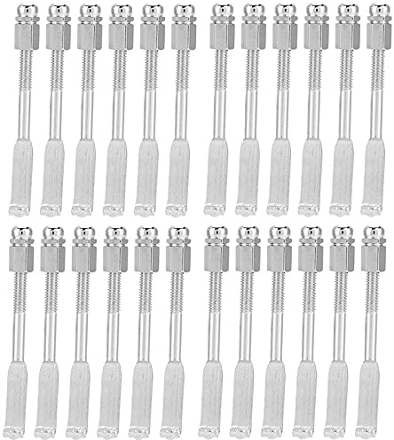 Asyduey 24 Pcs Standard Banjo Hooks,Adjustable Banjo Hooks Banjo Hook Holder Banjo Flat Hooks Parts Accessories