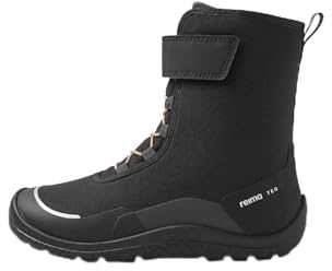 Reima ReimaTec Kids Talvella Junior Barefoot Lined Winter Waterproof Boots, black, 1.5 UK Child