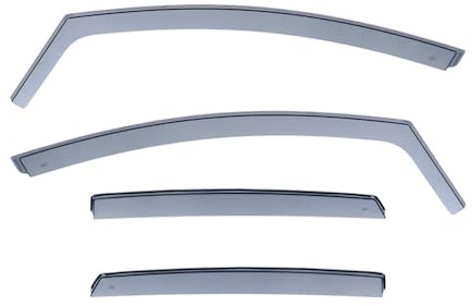 DGA Windabweisersatz kompatibel mit Opel Zafira B 2005-2012 (4-teilig), Grau | kompatibel mit Opel Zafira B 2005-2012 (4-teilig)