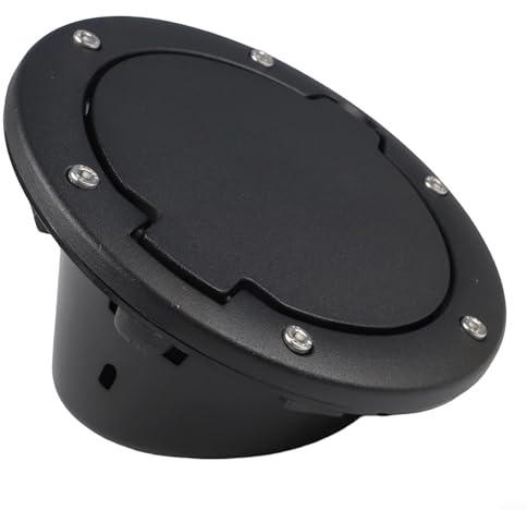 LatoYard Tankdeckel für Jeep Wrangler 2007-2018, schwarz, verriegelnd, Wetter