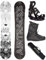 Airtracks Herren Snowboard Set Freestyle Freeride Wide Board Akasha Wide 159 - Snowboard Bindung Master - Softboots Master QL 47 - SB Bag
