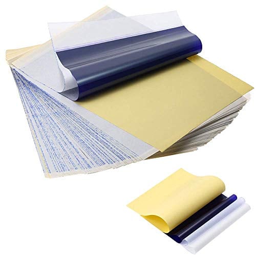 LifeBasis 50 Blatt Tattoo Thermo Transfer Papier Matrizenpapier 4 lagig MEHRWEG Temporary