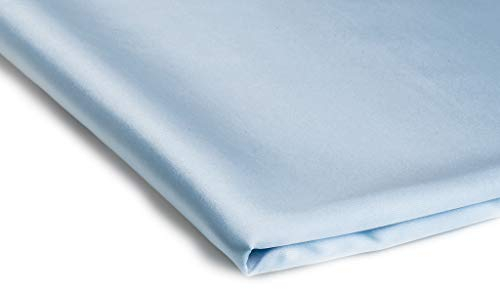 Stoff Satin Dünn Dehnbar Dekostoff - Erhältlich in verschiedenen Farben - 50 x 150cm (Hellblau Nr 7)