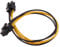 D DOLITY Mini 6pin Male to 6 pin Male PCIe PCI-e GPU Video Card Power Extension Cable