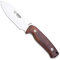 Cudeman Cuchillo 298-K FAB I hoja de acero Böhler N-695 de 11 cm y empuñadura de madera de cocobolo de 12,5 cm para caza, pesca, supervivencia y bushcraft + Portabotellas regalo