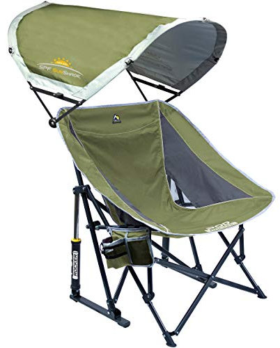 GCI Outdoor Pod Rocker Outdoor-Schaukelstuhl mit Sonnendach