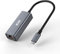 ICZI Adaptateur USB C vers Ethernet Gigabit Thunderbolt 3(Type-C) vers RJ45 Aluminum Compatible avec MacBook Pro Air iPad Pro Air Surface Go Dell XPS ChromeBook Pixel etc.