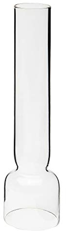 DELITE Glaszylinder 8''' transparent, unterer Durchmesser außen 35,7 mm, innen 32,2 mm, oberer Durchmesser außen 27,8 mm, Höhe 230 mm, für Petroleumlampen