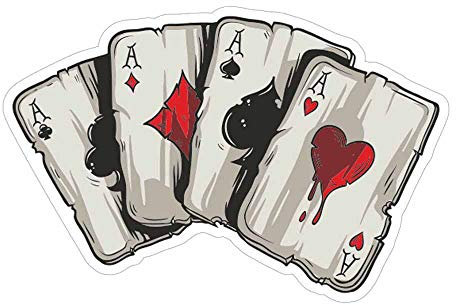 Gaoominy Auto Aufkleber, Lustige Poker Muster LKW Karosserie Fenster Reflektierende Aufkleber Abziehbilder Dekoration