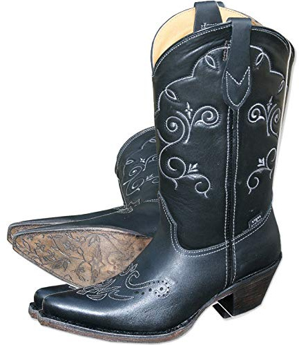 STARS & STRIPES WBL-29 Westernstiefel – Handgefertigte Cowgirl-Boots aus echtem Rindsleder