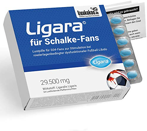 Ligara® für Schalke Fanartikel Geschenk Geburtstag Fans (1x Einzeldosis) Männergeschenke by Ligakakao.de