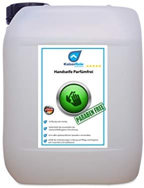 KaiserRein Handseife und Duschgel Parfümfrei 10 L I DERMATEST - Sehr Gut I ohne Parabene I auf Basis ökologisch wertvoller Rohstoffe I mild und rückfettend I otimal zum nachfüllen von Spendern