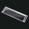 Wiltec Cubierta de Repuesto para Placa identificación de buzón, Transparente, tamaño Perforaciones 89,4 x 24,5 mm
