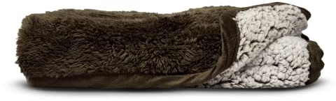 Pet Parents Pawtect Premium Waterproof Cat & Dog Blanket with WickQuick & Sherpup Technology, Puppy & Cat Blanket, Choc 24x32