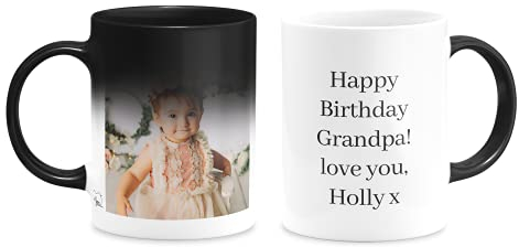 Hippowarehouse Personalised Photo Printed Colour Heat Changing Mug Various Collage Options 11oz Gift