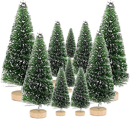 Weihnachtsbaum, 10Stück Mini Weihnachts Baum,Christmasbaum Mini Grün,Weihnachtsbaum Miniatur,Mini Künstlicher Weihnachtsbaum,Weihnachts Baum Klein,Künstlich Klein Weihnachtsdeko,Bäumchen Weihnachten