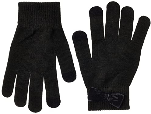 PIECES Damen Pcnew Buddy Bow Smart Gloves Bc Handschuhe, Schwarz, Einheitsgröße EU