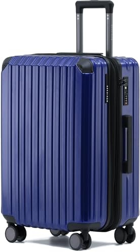 Münicase M816 TSA-Schloss Koffer Reisekoffer Trolley Kofferset Hardschale Boardcase (Diamondblau, Mittler Koffer)