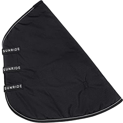 SUNRIDE Halsteil 250g kompatibel mit unseren Winterdecken und Regendecken - 1200D Ripstop (S/105-115 cm, schwarz)