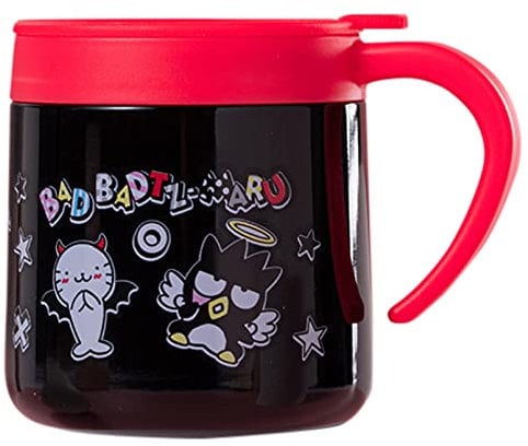 Everyday Delights Sanrio Badtz Maru XO Stainless Steel Insulated Cup with Lid, 350ml