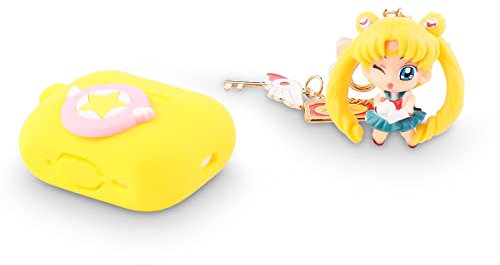 XMBYGY Custodia per Airpods Pro 2a Generazione con Bambola e Portachiavi, Custodia di Ricarica in Silicone con Design Carino Accessori Cover Protettiva Compatibile per Custodia Airpods Pro 2 2022