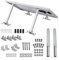 Support de Panneau Solaire Réglable de 15° à 30°, Support de Montage Inclinable en Aluminium pour Panneau Solaire 100W-600W Fixation Panneau Solaire au Sol pour Toits Yachts Camping-Cars