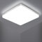 Riserva Plafonnier LED Carré 48W, Lampe de Plafond LED 5400LM, IP44 6500K Plafonnier LED, Luminaire Plafonnier Applicable à Salle De Bain, Salon, Cuisine, Chambre, Couloir, Balcon, Garage, 30 CM