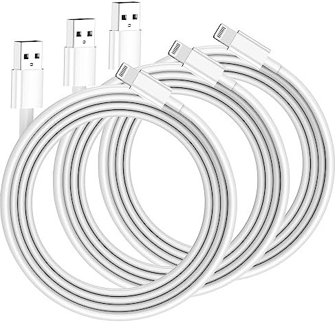 3Pack for iPhone Charger 3m MFi Certified, Extra Long phone Cable Lead 3 metre, USB A to Cable Fast Charging for Apple iPhone14/13/12/11/11ProMax/X/XS/XR/XS Max/8/7/6/5, for iPad