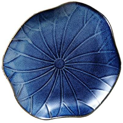 BESTonZON 1 Pc Plato De Ensalada Plato De Fideos Platos De Porcelana Platos Antiguos Plato De Sushi Japonés Bandeja De Servicio Japonesa Plato Llano De Porcelana Cerámica Alimento Productos