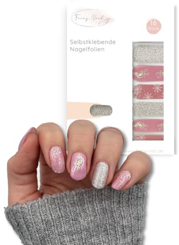 Fairy Nail selbstklebende Nagelfolien Nagelsticker Hope Maniküre Nailwraps Nagelsticker 16 Nagellackstreifen Nagelaufkleber (Olaf)