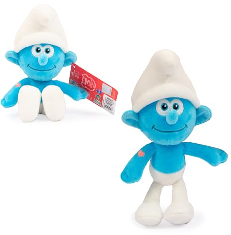 The Smurfs Die Schlümpfe, Plüsch, 20 cm, sehr weich, zufällige Modelle, Spielzeug für Kinder ab der Geburt, PUF15