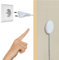 STBTECH Interruptor táctil LED de 220 V oculto, CC 220 V 2 A, interruptor táctil para barra de luz LED Smart Home, penetra madera, piedra, vidrio, etc., no requiere agujeros (blanco)