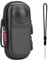 BRDRC Carrying Case for Insta 360 X4 X5 (for Original Lens Cap), Portable Small Storage Bag Protective Cover Hard Shell Travel Protector with Wrist Strap Carabiner for Insta360 X4 X5 Accessories