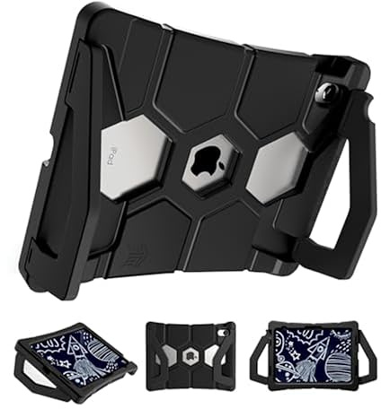 STM Goods Duxling - Funda para iPad (A16/10ª generación) para niños, ultra protectora, diseño de dos asas que permite un fácil transporte y funciona como soporte multiángulo, ideal para padres,