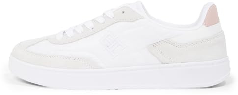 Tommy Hilfiger Damen Court Sneaker Heritage Low Top, Weiß (White), 36