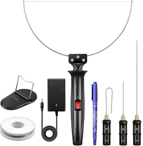 4-in-1 Hot Wire Foam Cutter, 9Pcs Electric Styrofoam Cutting Tools Kit, 18W Polystyrene Cutting Hot Tool with Adaptor, for Foam Board Cutting&Carving, Hole Digging, Detail Handling, DIY Crafts