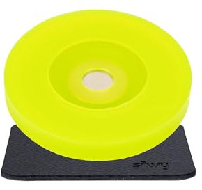 silwy® Magnet-Adapter für bestehende Stielgläser inkl. Metall-Nano-Gel-Pad - für Weingläser, Sektgläser, Pilstulpen - Magnetsystem zum Nachrüsten, Set aus 1x Magnet-Kondom & 1x Nano-Gel-Pad (Gelb)