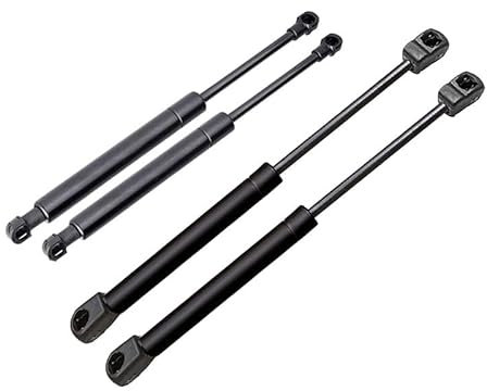 GPRTKULE Gasdruckfedern 4 Stück Fronthauben- und Heckklappenlift unterstützt Stoßdämpfer, kompatibel mit Nissan Z50 Murano 2003 2004 2005 2006 2007