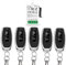 Tedeligo 433 Mhz Universal DC 12V 1Canale Interruttore Di Controllo Remoto Wireless Modulo Ricevitore Rele RF Con 5 Trasmettitori, Controller Passivo Con Contatto Pulito, Per Sistema Porte Da Garage