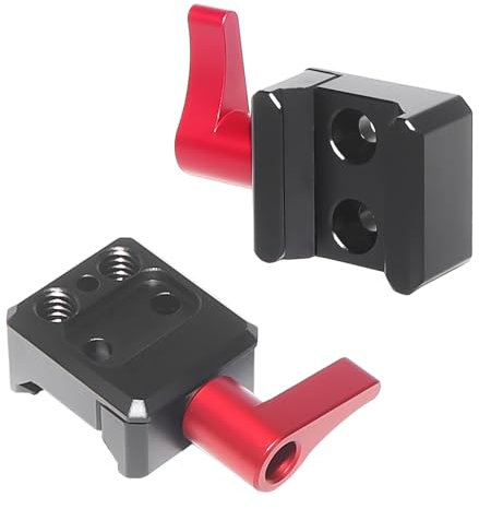 CS PRIORITY NATO-Schienenklemme mit Schnellentriegelung, 6,35 mm Befestigungslöcher für Monitor, magischer Arm, Gimbal-Stabilisator-Verlängerung (21–25 mm Klemme)