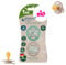 NIP Cherry Rundsauger Schnuller NIGHT 0-6 Monate, Leuchtschnuller, ab Geburt 0+ Monate, STILLFREUNDLICH & NACHHALTIG, leuchtet im Dunkeln, 2er Pack, UNISEX Babies