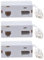 Lioggyet 3X RJ45 Plug to BT RJ11 Secondary Splitter Telephone Adapter