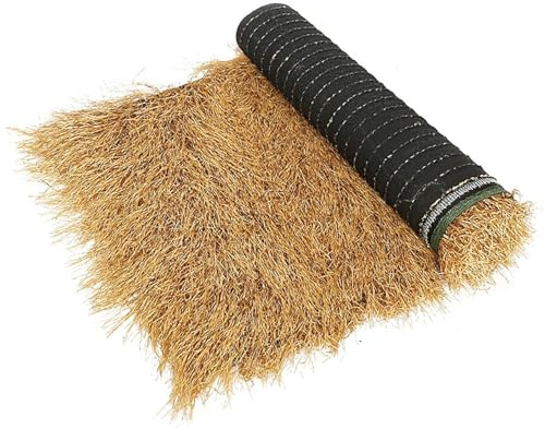 HAZEK Techo De Paja Artificial, Techo De Paja Tiki,para techos de Paja para Tiki, Bar, cabaña, Patio, Piscina, Playa, Fiesta Hawaiana y decoración (3.2x65.6ft(1x20m))