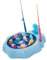 Ldabrye Electric Rotating Fishing Board Game For Children Features 10 Fish And 2 Poles Light Up Battery Operated Toy